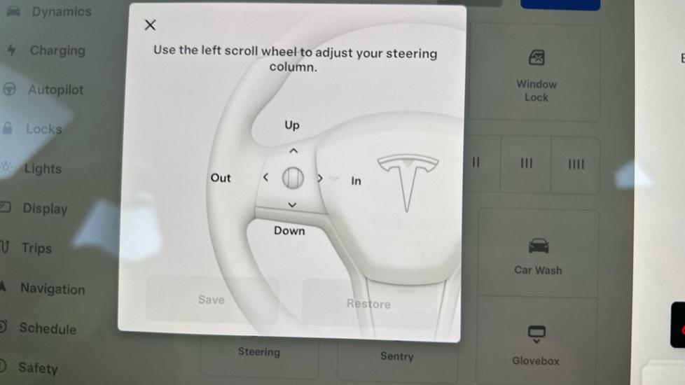 Electric Steering Wheel Adjust