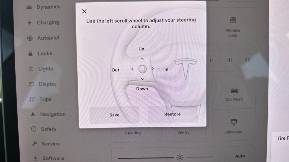 Electric Steering Wheel Adjust