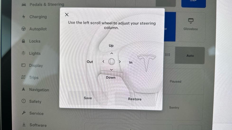 Electric Steering Wheel Adjust