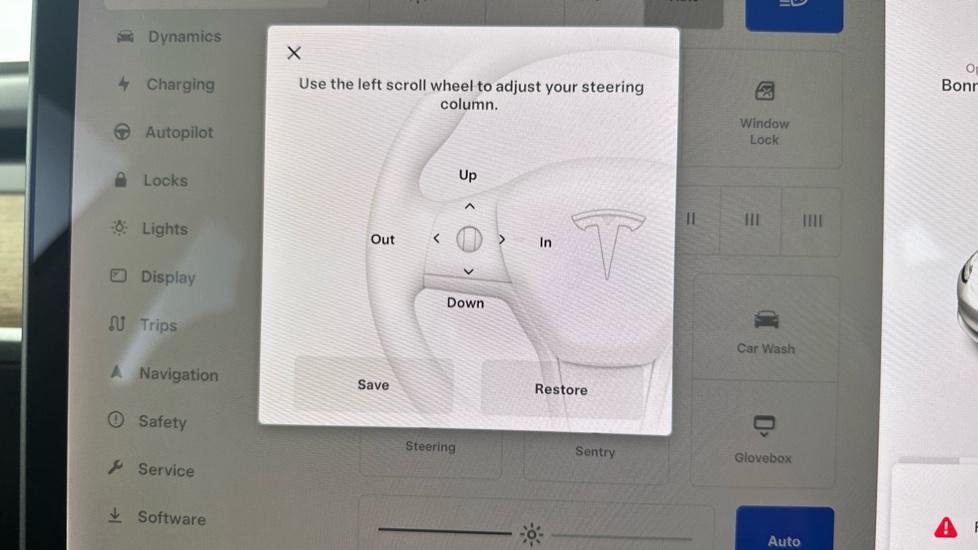 Electric Steering Wheel Adjust