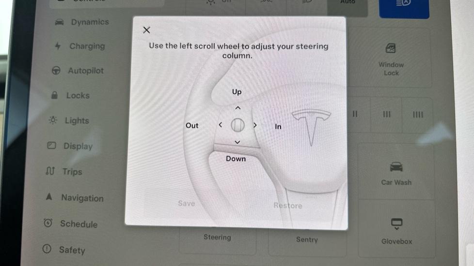 Electric Steering Wheel Adjust