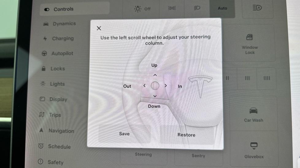 Electric Steering Wheel Adjust