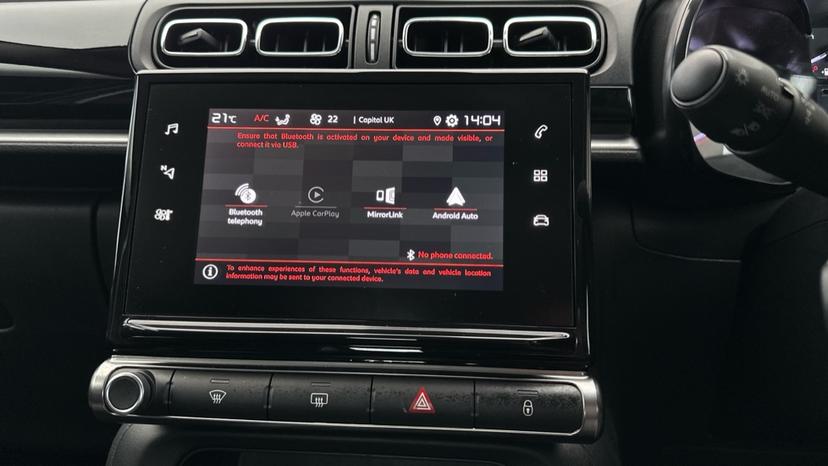 Bluetooth Connectivity  / Apple CarPlay / Android Auto 