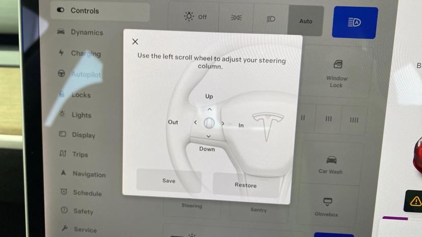 Electric Steering Wheel Adjust