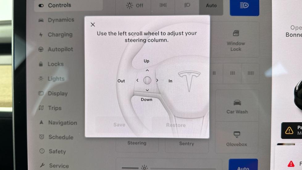 Electric Steering Wheel Adjust