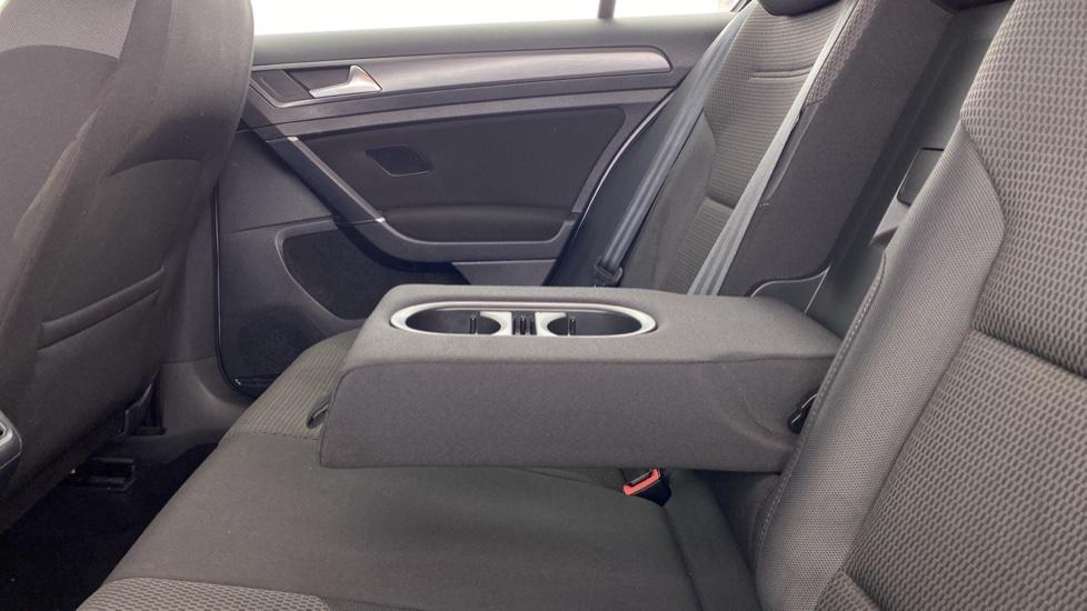 Rear armrest and cup holders 