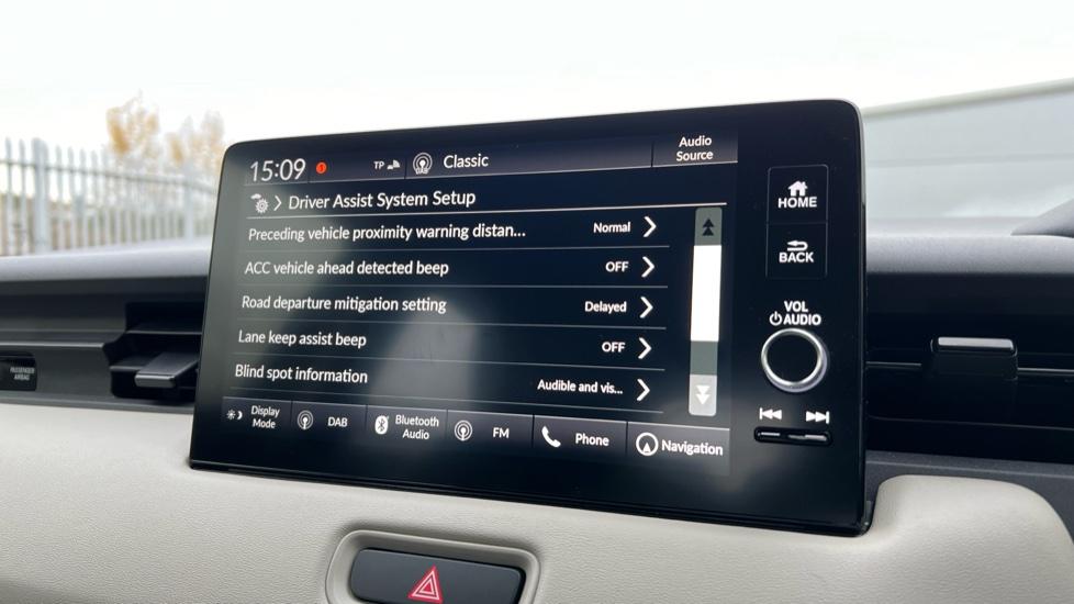 Driver assist system setup