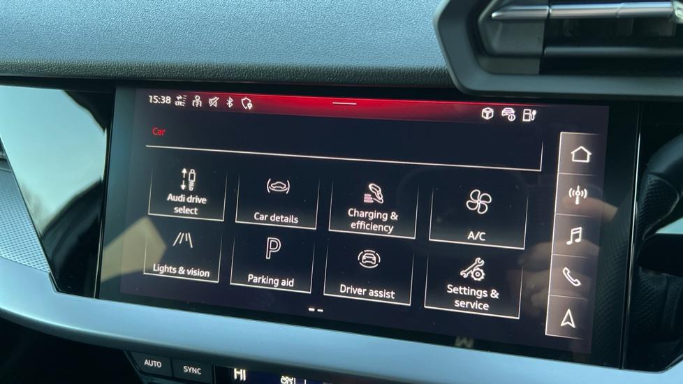 Car setting menu 