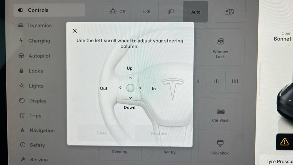 Electric Steering Wheel Adjust