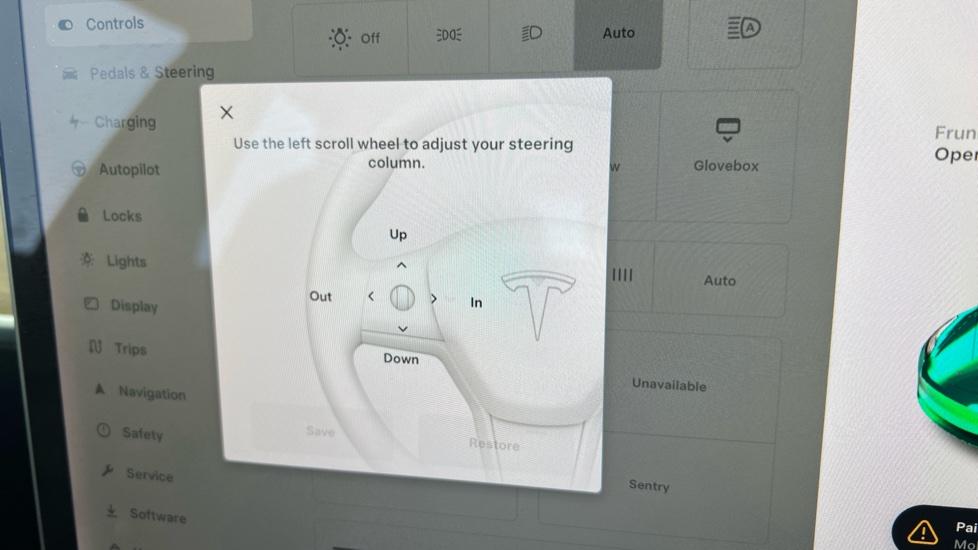 Electric Steering Wheel Adjust