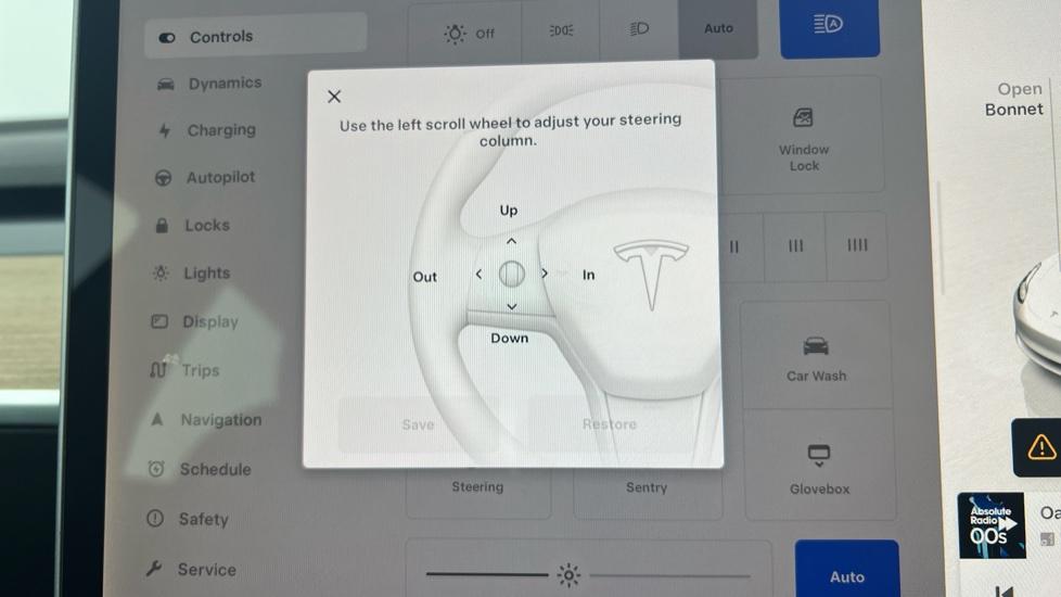 Electric Steering Wheel Adjust