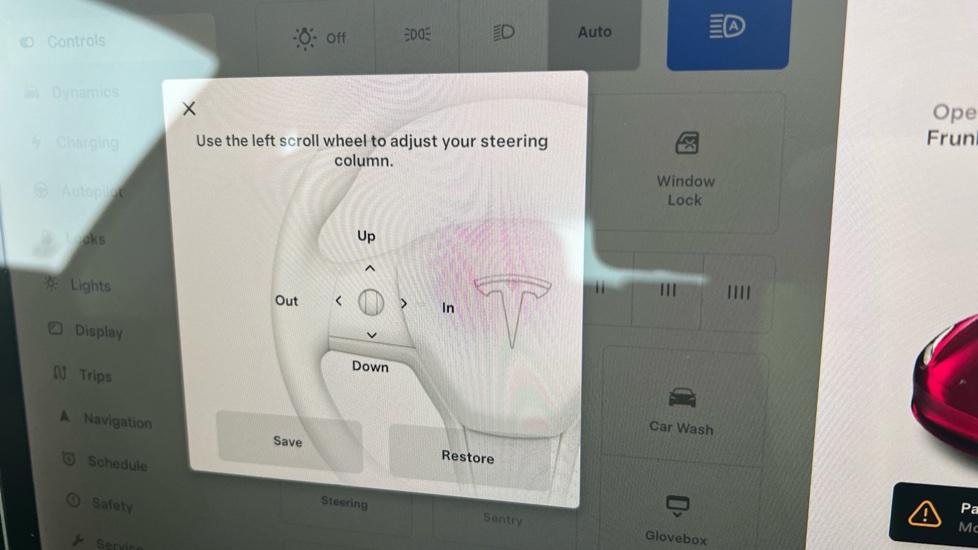 Electric Steering Wheel Adjust