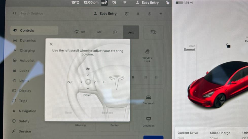 Electric Steering Wheel Adjust