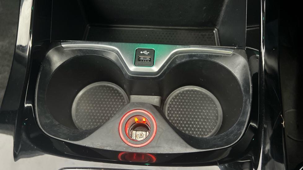 12V, USB and Cup holder 