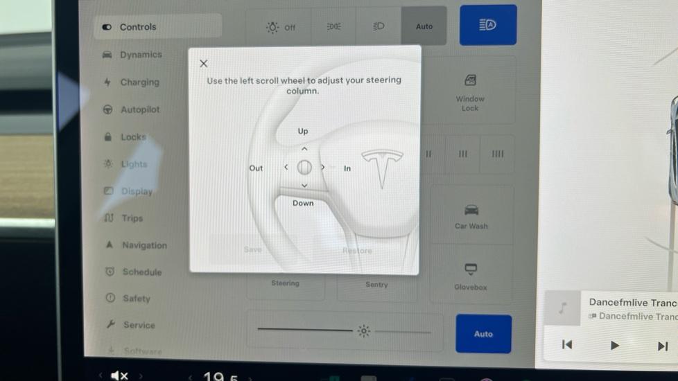 Electric Steering Wheel Adjust