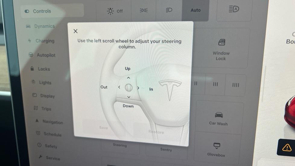 Electric Steering Wheel Adjust