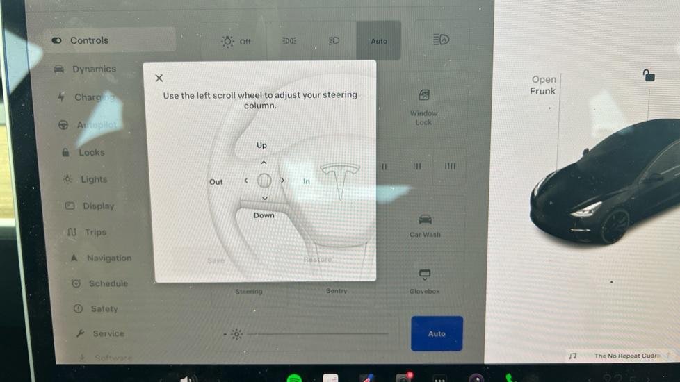 Electric Steering Wheel Adjust