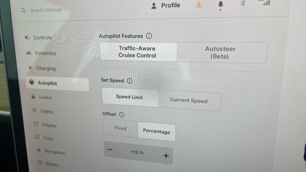 speed limiter and cruise control 