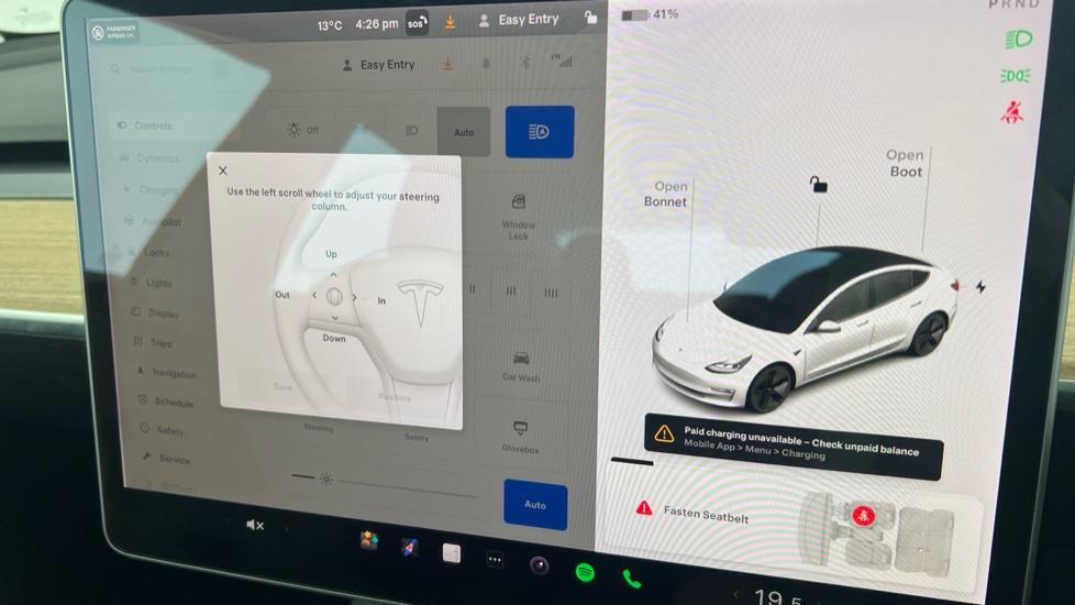 Electric Steering Wheel Adjust