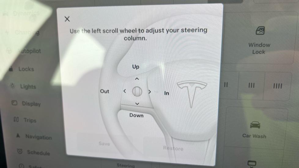 Electric Steering Wheel Adjust