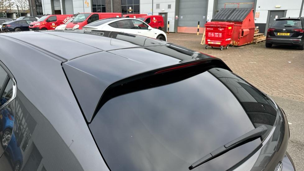 gloss black spoiler with integrated brake light