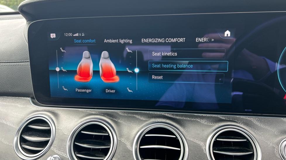 Seat heating settings