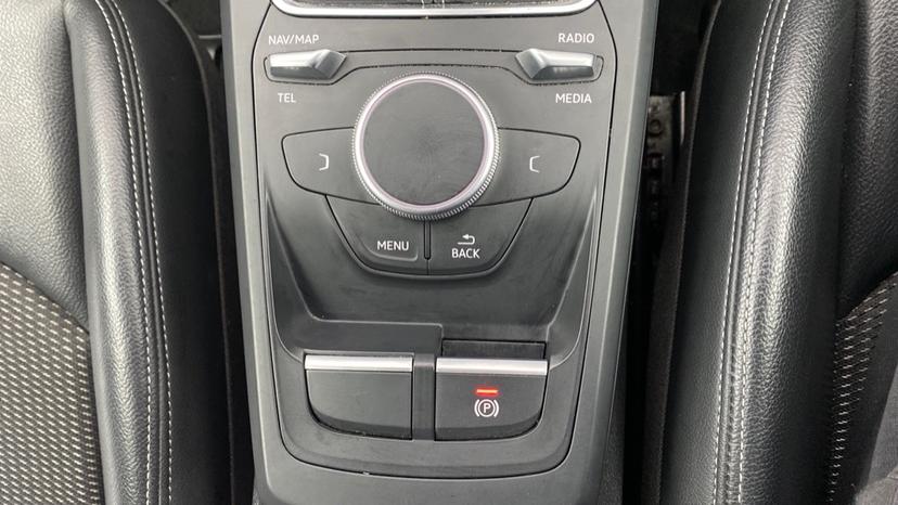 Central controls, and electronic parking brake